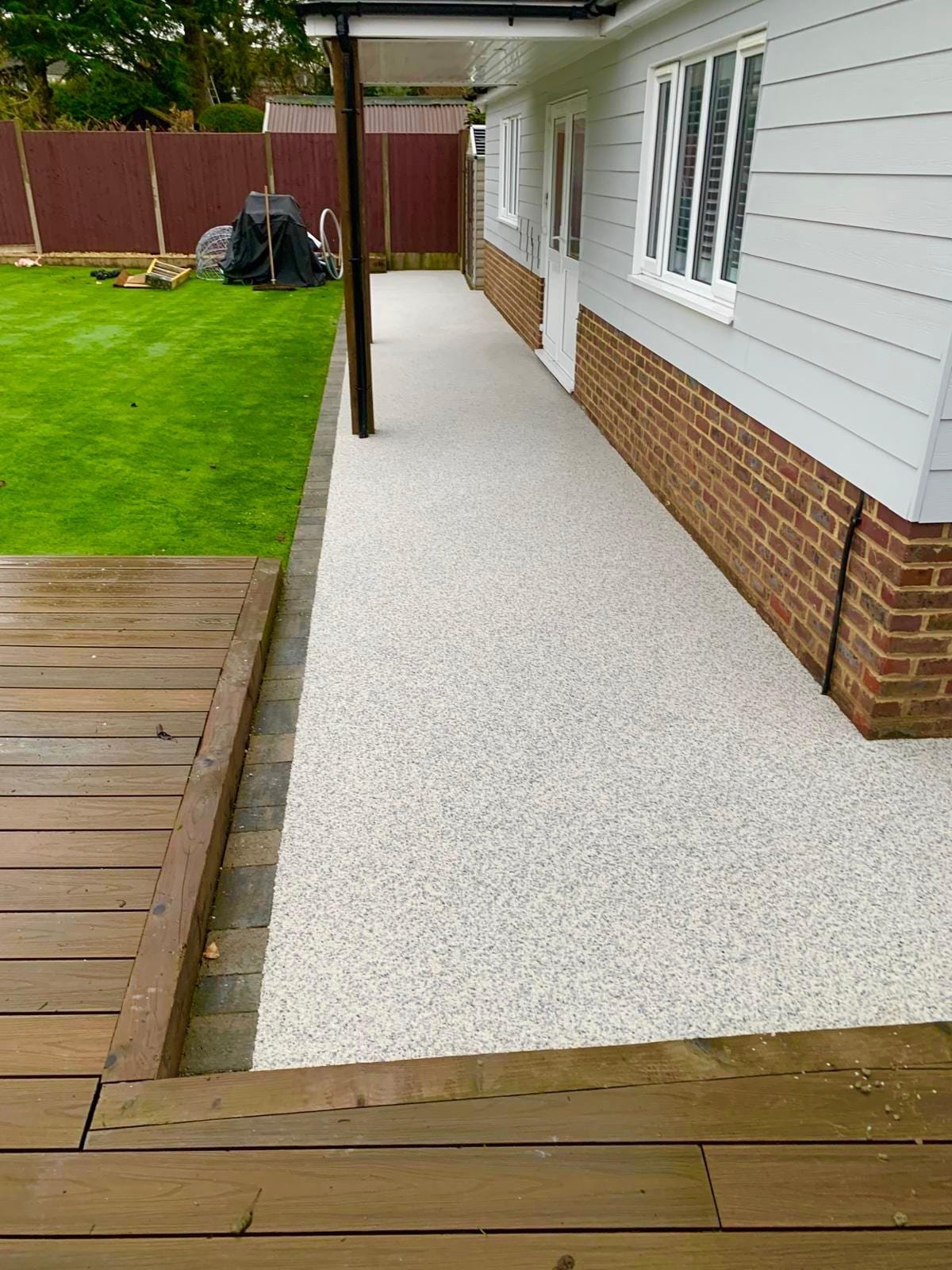 Resin bound patio